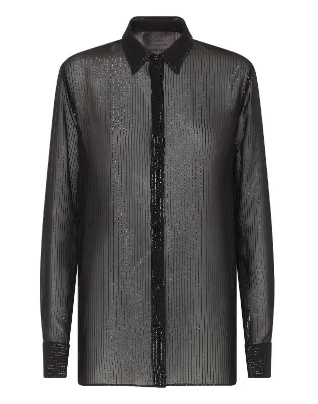 Special Offers, Don't Miss Silk Shirt Lurex with Crystals