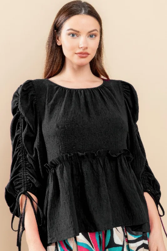 Massive Selection Sale Round Neckline Babydoll Top