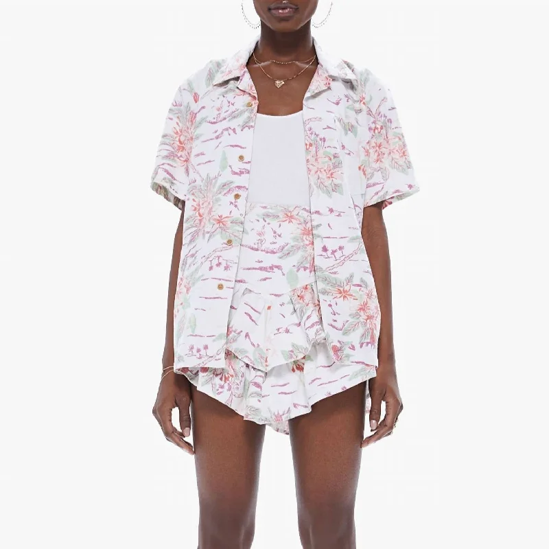 Budget Saver S/s Islander Top In Aloha