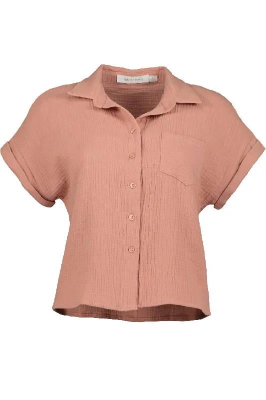 Refined Fashion Sale Sardinia Top In Coral