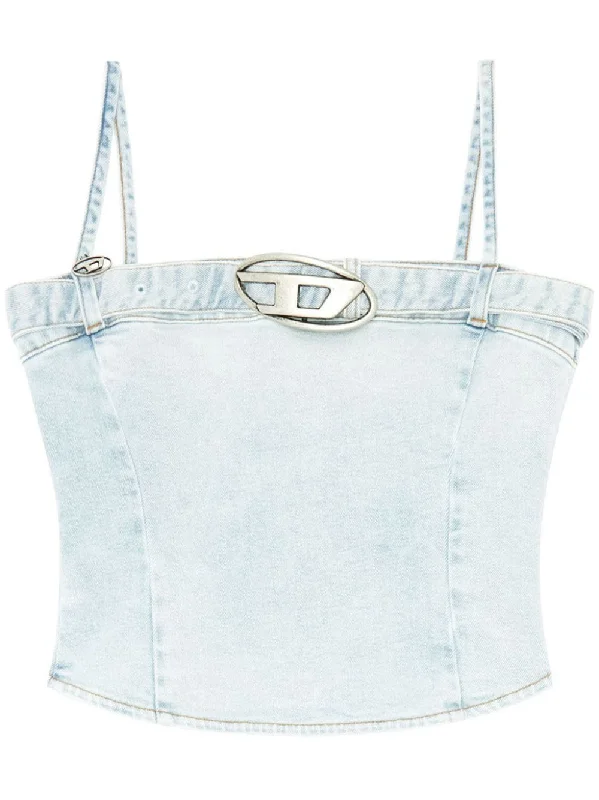 Chic Style, Always In Vogue Diesel Women's Top blue