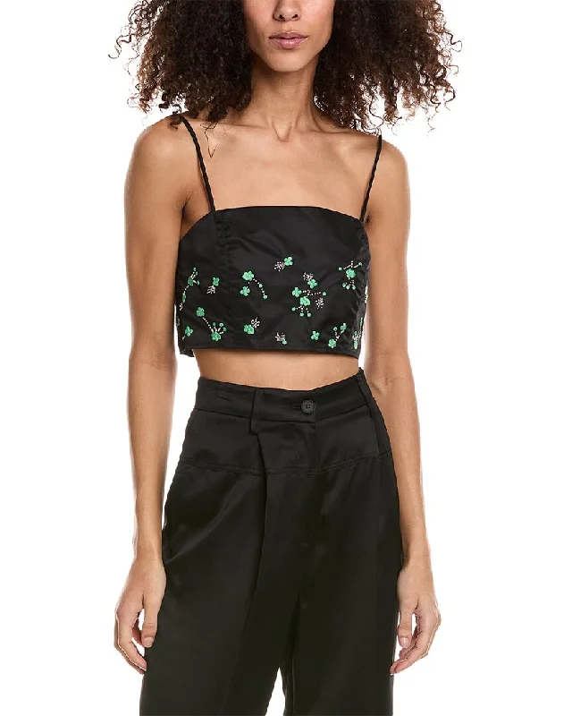 Mega Sales GANNI Embellished Bandeau Top