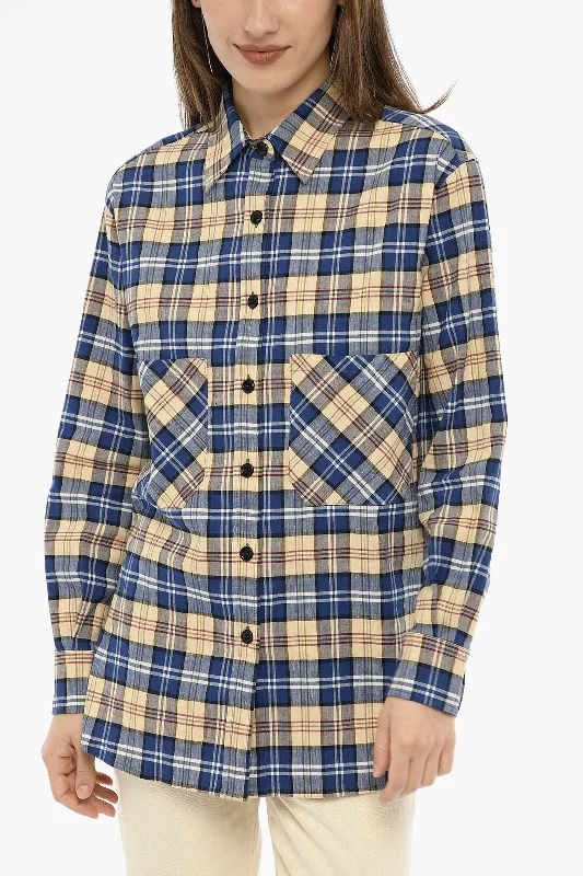 Limited Time Deal Woolrich Double Breast Pockets Tartan Check Shirt