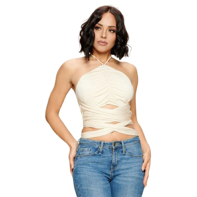 Hot Sale Crop Halter Top