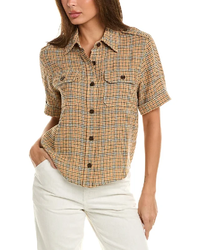 Break Fashion Norms Loro Piana Annalisa Checked Linen Shirt