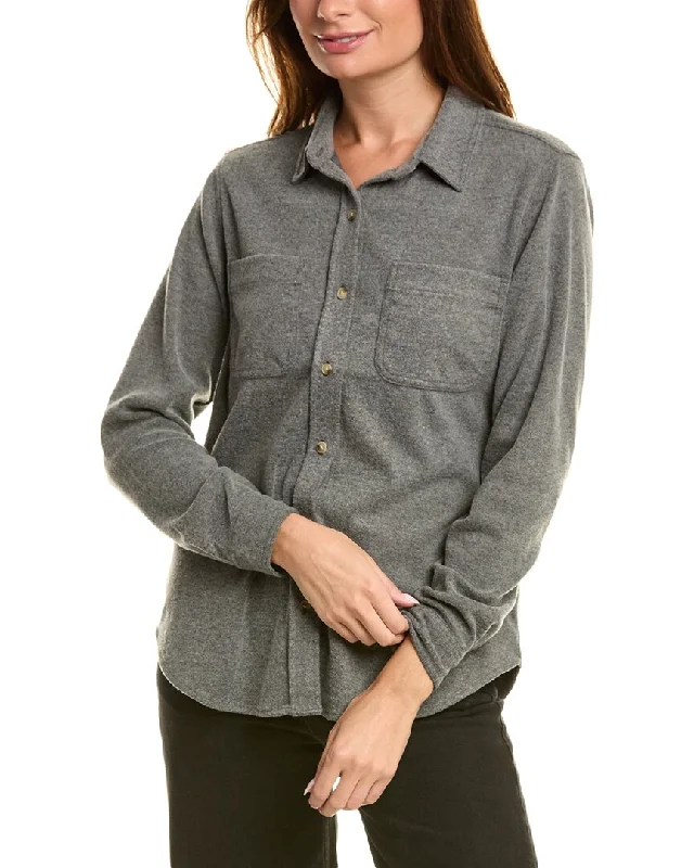 Minimalist Fashion Sale beachlunchlounge Sally Brushed Flannel Shirt