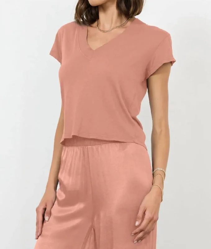 Holiday Attire Sale Suri Organic Top In Rose Gold