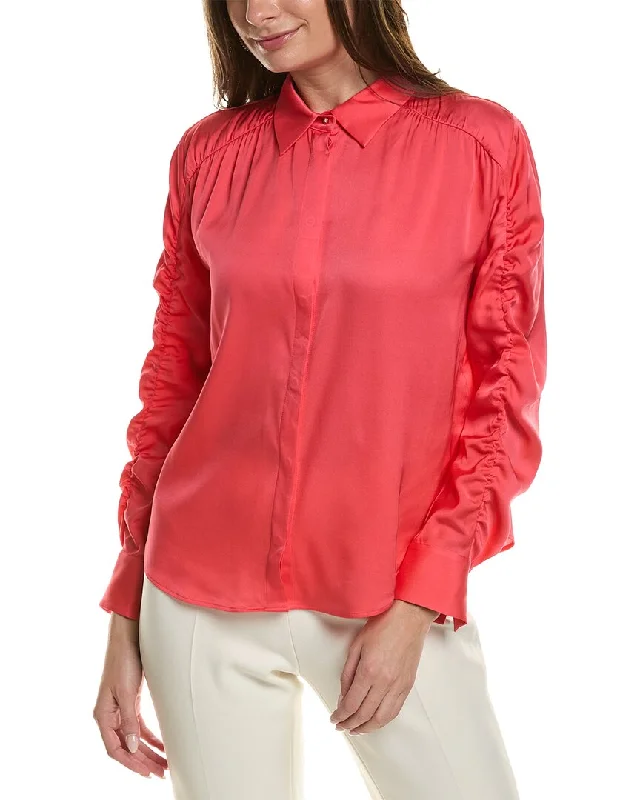 Unleash Your Trend Driven Style Hugo Boss Berwa Silk-Blend Top