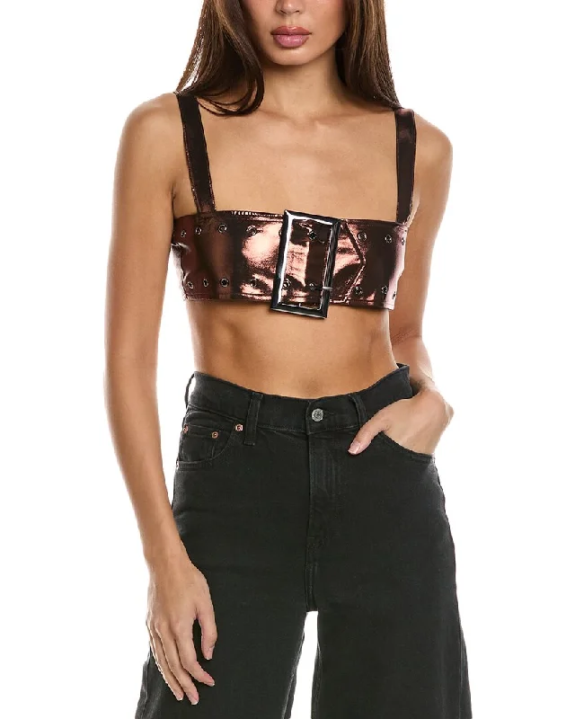 Ends Soon WeWoreWhat Buckle Bandeau Top