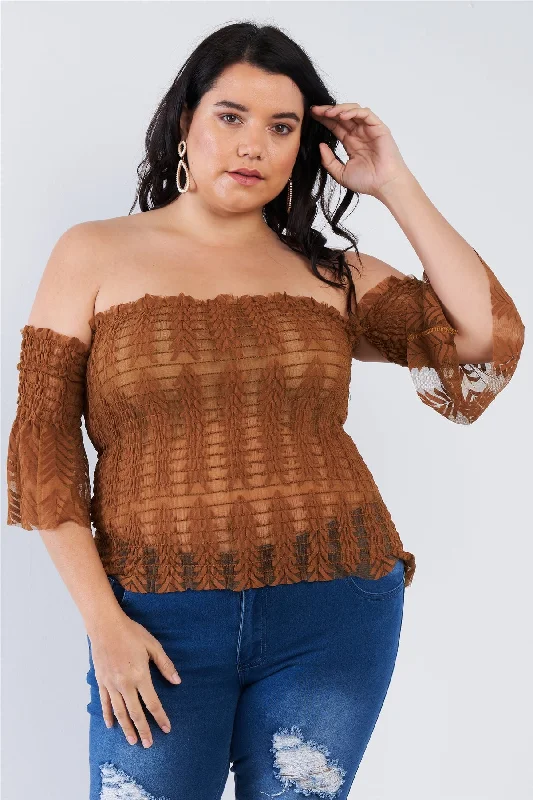 Limited Time Off The Shoulder Plus Size Top