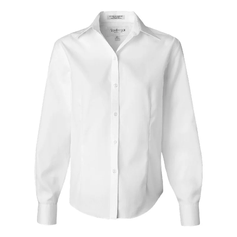 Winter Warehouse Sale Van Heusen Women's Non-Iron Pinpoint Oxford Shirt