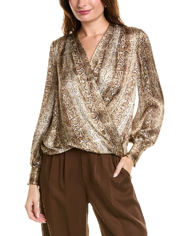 Huge Price Cut Elie Tahari Draped Silk Shirt