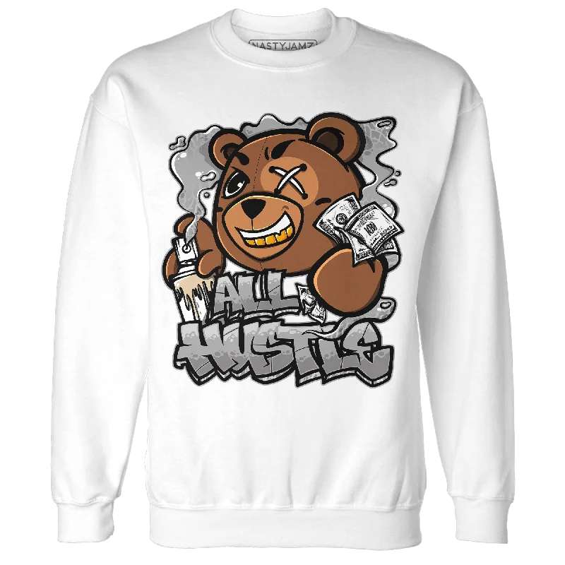 Casual And Trendy Unisex Fashion Staples Spring Offer NastyJamz Craft Ivory 3s Sweatshirt Match BER Hustle All Day