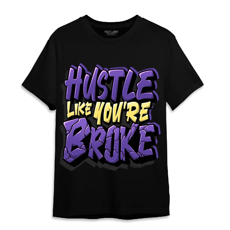 Minimalist Unisex Fashion Essentials Get The Latest Trends NastyJamz Field Purple 12s T-Shirt Match Hustle Like Broke