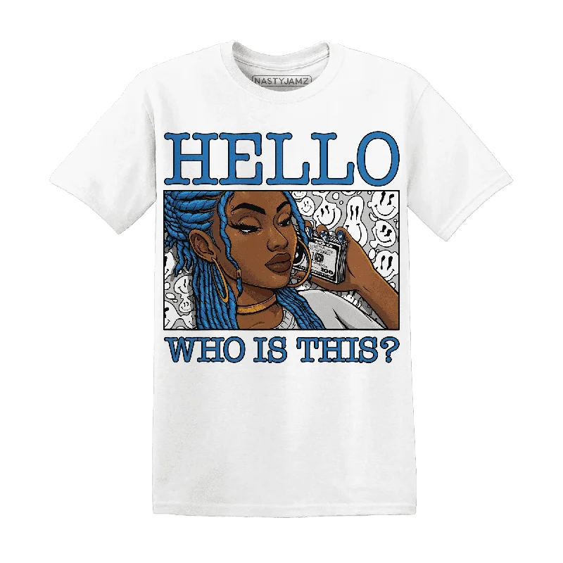 Minimalist Unisex Fashion Essentials Statement Fashion Offers NastyJamz Industrial Blue 4s T-Shirt Match Hello Girl