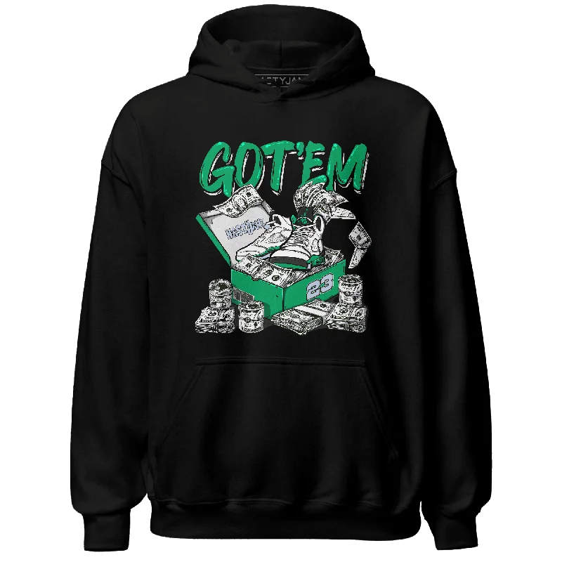 Sleek And Comfortable Unisex Wear Stupidly Low Prices NastyJamz Lucky Green 5s Hoodie Match Dollar Sneaker Box