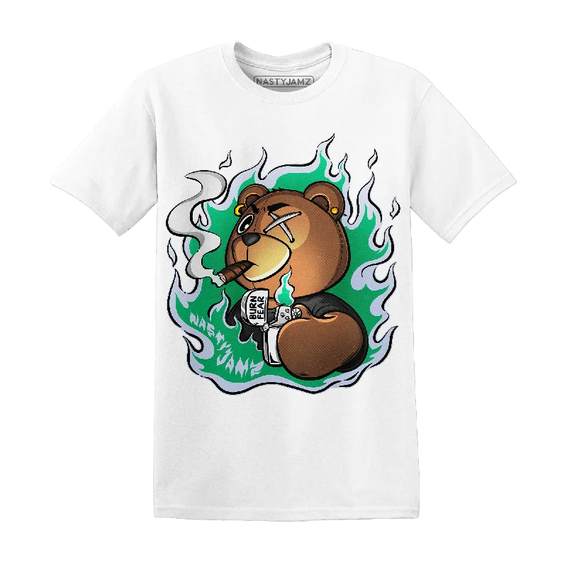 Urban-Inspired Unisex Fashion Trends Break Fashion Norms NastyJamz Lucky Green 5s T-Shirt Match BER Burn Fear