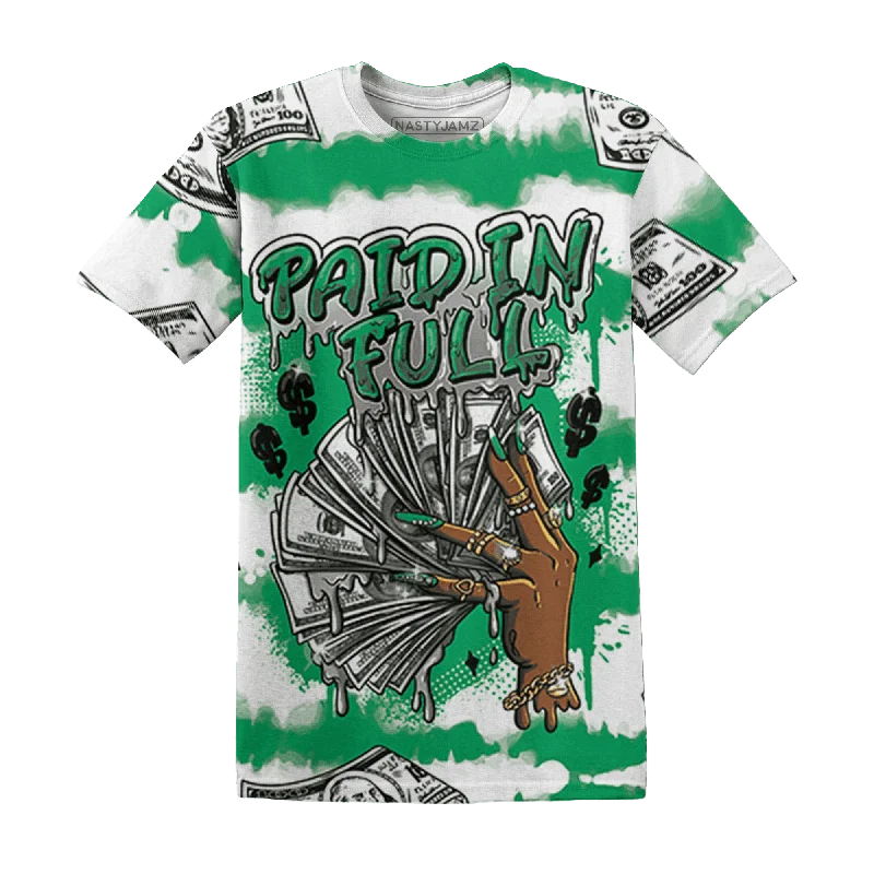 Functional And Stylish Unisex Outerwear Inspired By You, Designed For You NastyJamz Lucky Green 5s T-Shirt Match Paid In Full All-Over Print