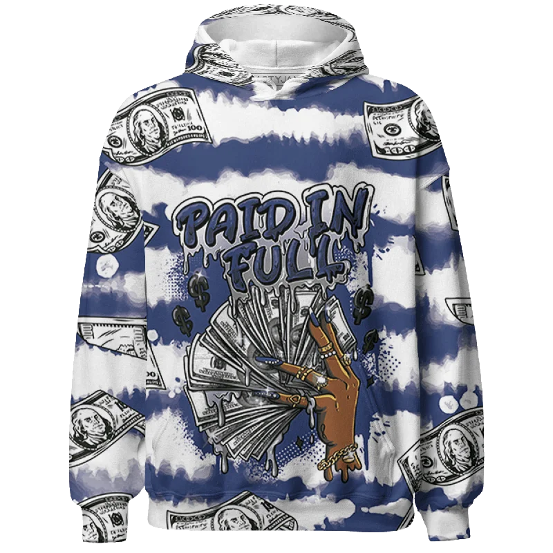 Oversized Unisex Fashion Pieces Discover Now NastyJamz Midnight Navy 5s Hoodie Match Paid In Full All-Over Print