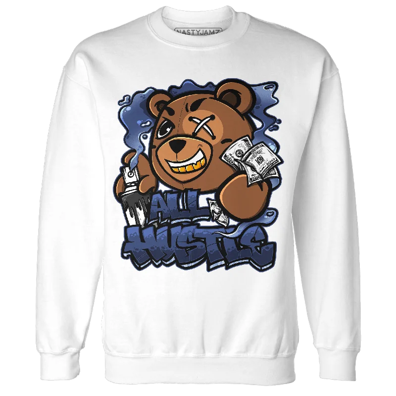 Soft And Breathable Unisex Loungewear Massive Savings NastyJamz Midnight Navy 5s Sweatshirt Match BER Hustle All Day