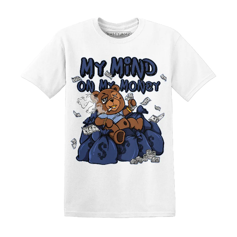 Comfortable Unisex Streetwear Limited Stock, Big Sale NastyJamz Midnight Navy 5s T-Shirt Match My Mind On My Money BER