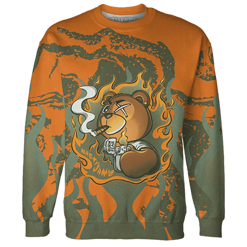 Classic And Timeless Unisex Style Smart Casual Deals NastyJamz Olive 5s Sweatshirt Match BER Burn Fear All-Over Print