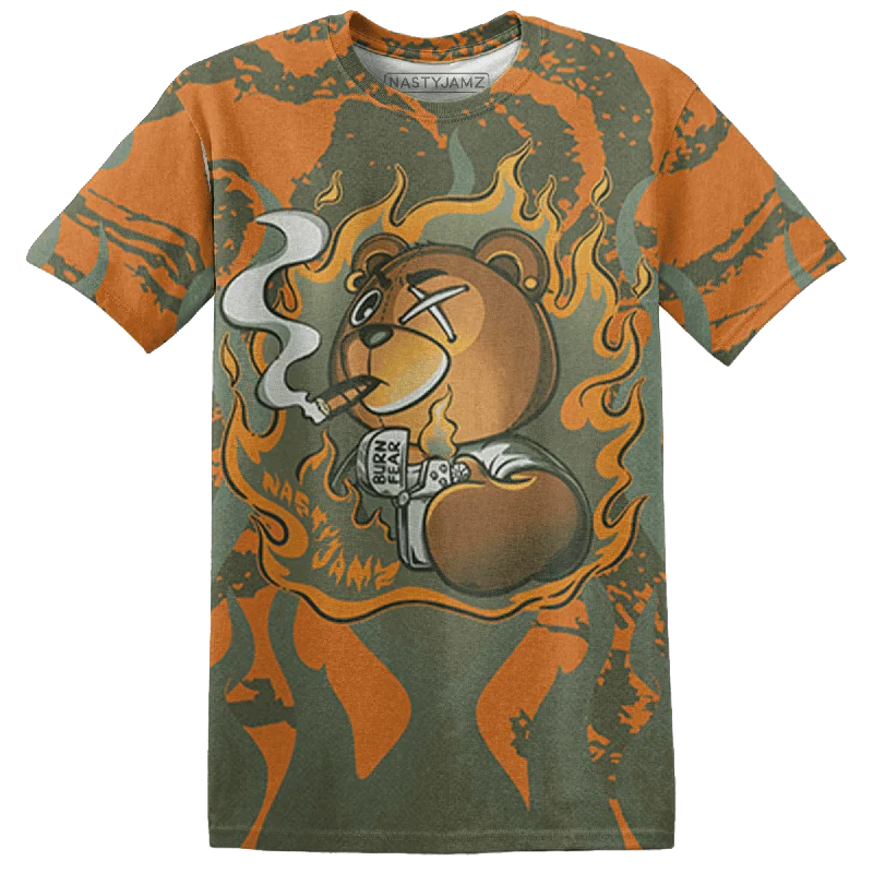 Everyday Wear For Men And Women Fashion Forward NastyJamz Olive 5s T-Shirt Match BER Burn Fear All-Over Print