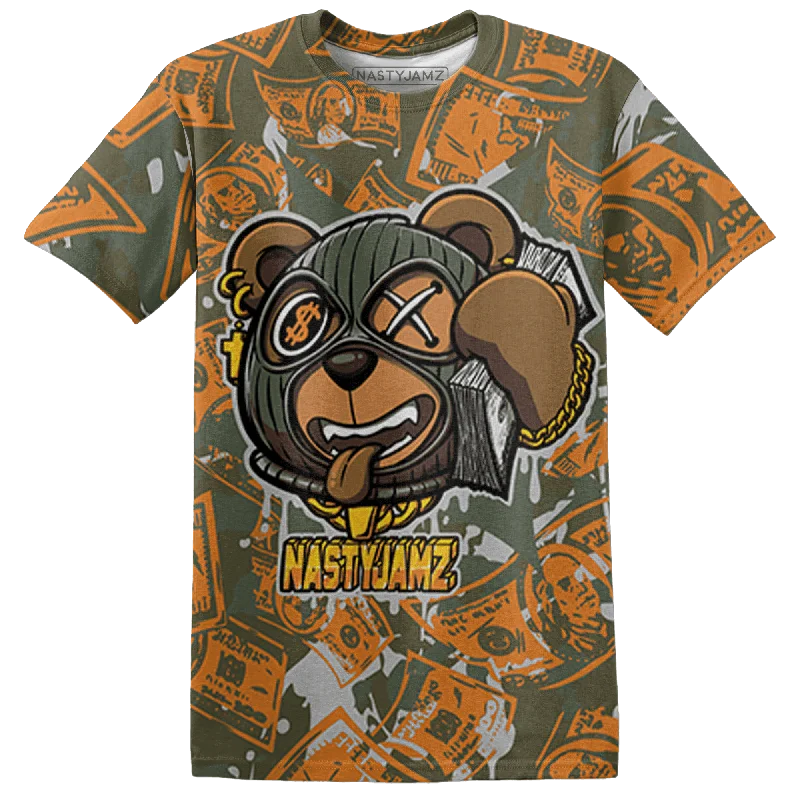 Classic And Timeless Gender-Neutral Fashion Exclusive Discount NastyJamz Olive 5s T-Shirt Match Money Motive BER All-Over Print