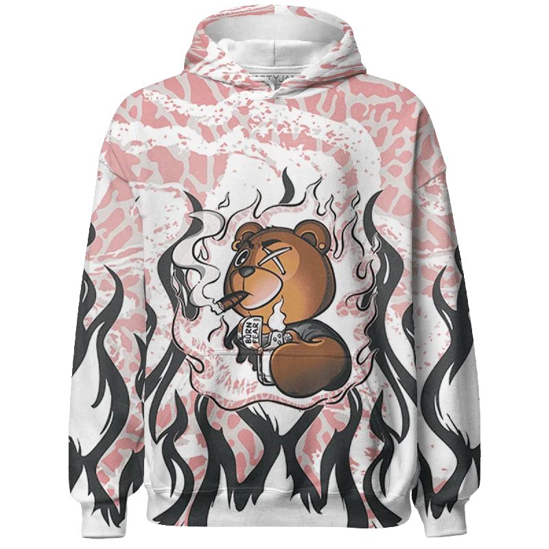 Versatile And Stylish Unisex Apparel Fashion Forward NastyJamz Red Stardust 3s Hoodie Match BER Burn Fear All-Over Print