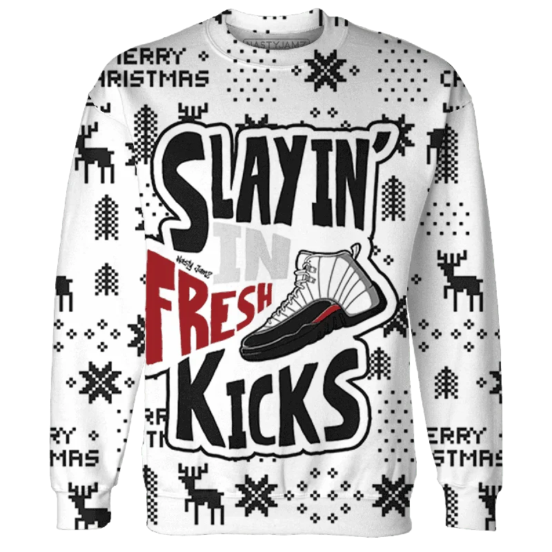 Versatile Unisex Layering Pieces Sale Event, Prices Rock Retro Red Taxi 12s NastyJamz Sweatshirt Match Slayin Kicks All-Over Print