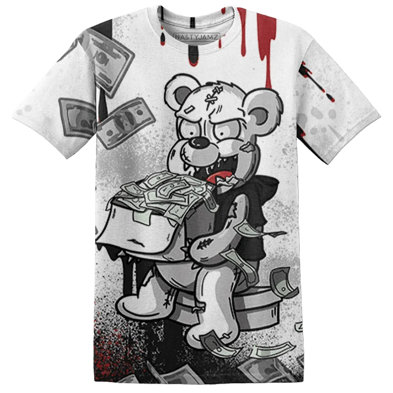 Breathable And Lightweight Unisex Wear Crazy Price Slashing NastyJamz Retro Red Taxi 12s T-Shirt Match Cash Money Splash Paint All-Over Print