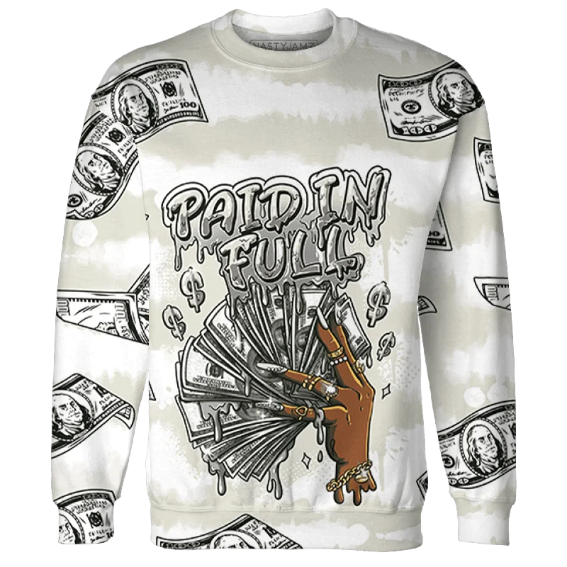 Unisex Casual Fashion Trends Seasonal Picks NastyJamz SE Sail 5s Sweatshirt Match Paid In Full All-Over Print