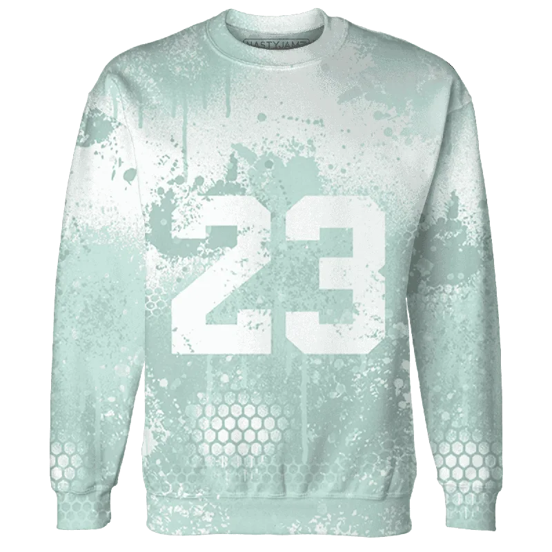 Comfortable And Stylish Unisex Outfits Trendy Threads NastyJamz AF 1 Low Jade Ice White Sweatshirt Match 23 Painted Graffiti