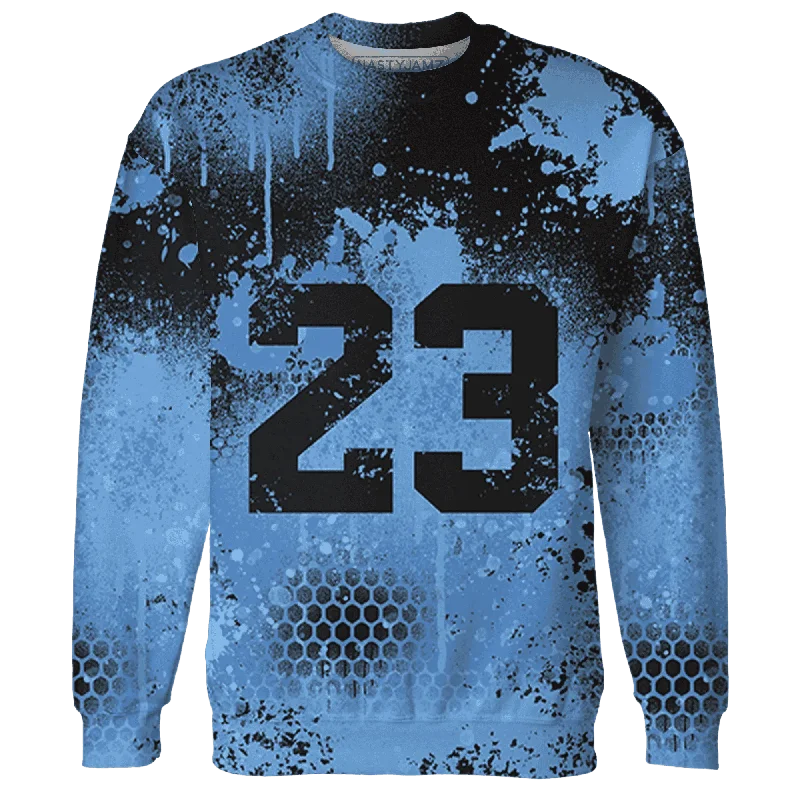 Relaxed-Fit Unisex Clothing Options Exclusive Designer Style Deals NastyJamz AM Plus Black Univercitii Blue Sweatshirt Match 23 Painted Graffiti