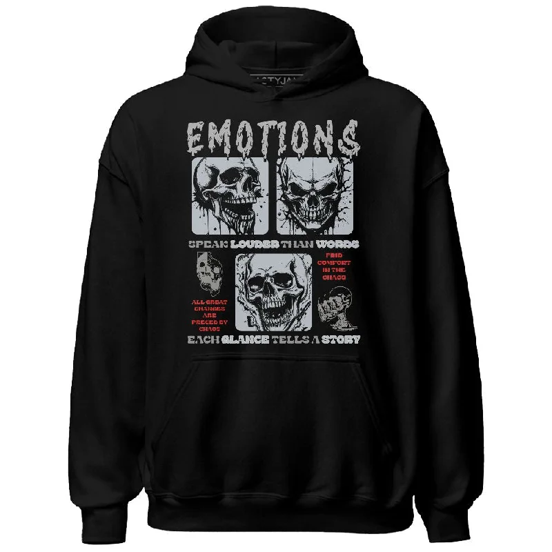 Oversized And Relaxed Unisex Fashion Daring Fashion Promotions Black Cement 3s NastyJamz Hoodie Match Emotions Skull