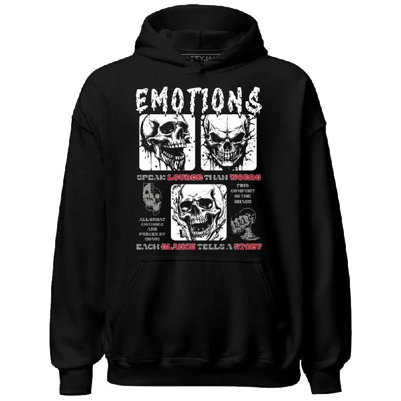 Casual And Trendy Unisex Fashion Staples Cozy Chic Promotions Black Toe 14s NastyJamz Hoodie Match Emotions Skull