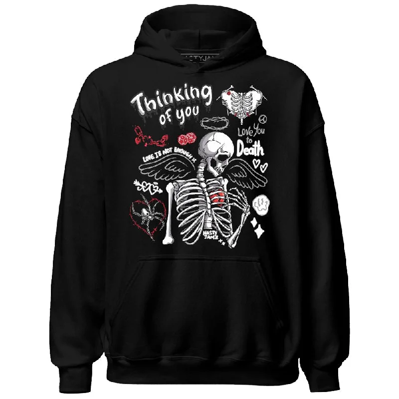 Lightweight And Breathable Unisex Wear Daring Fashion Promotions Black Toe 14s NastyJamz Hoodie Match Thinking Of You