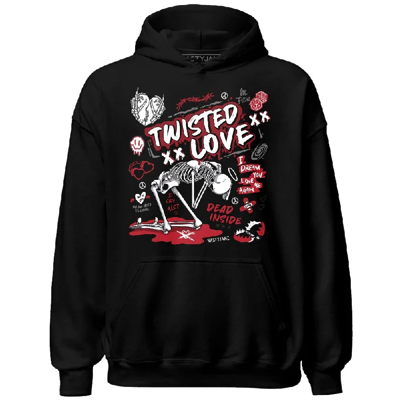 Soft And Breathable Unisex Loungewear Hot Sale Black Toe 14s NastyJamz Hoodie Match Twisted Love