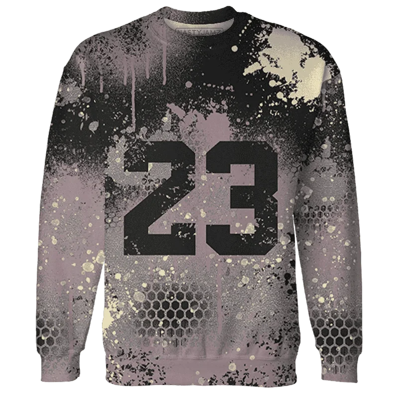 Unisex Casual Fashion Trends Shop Sale Items NastyJamz Black Violet Ore 3s Sweatshirt Match 23 Painted Graffiti