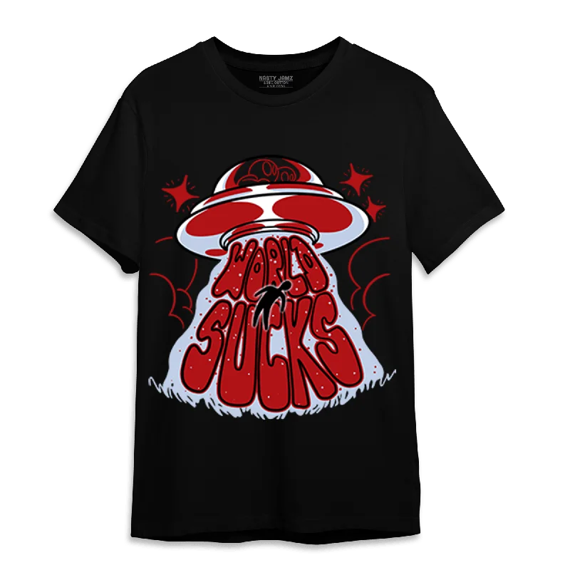 Modern Unisex Streetwear Outfits Daily Deals NastyJamz Cherry 11s T-Shirt Match World Sucks