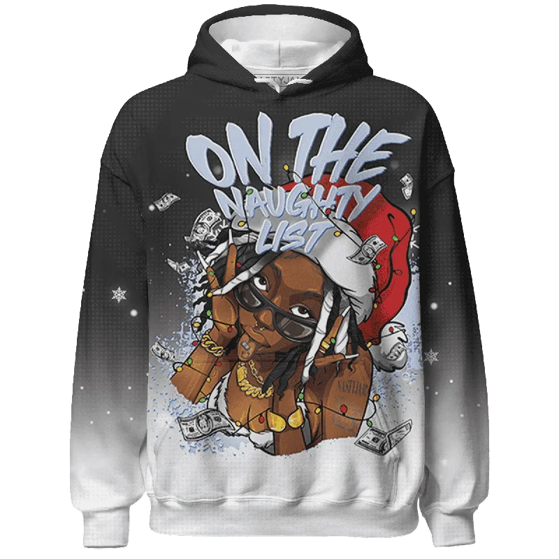 Classic And Timeless Gender-Neutral Fashion Limited Time Flash Sale Low Space Jamz 11s NastyJamz Hoodie Match Xmas Naughty List All-Over Print