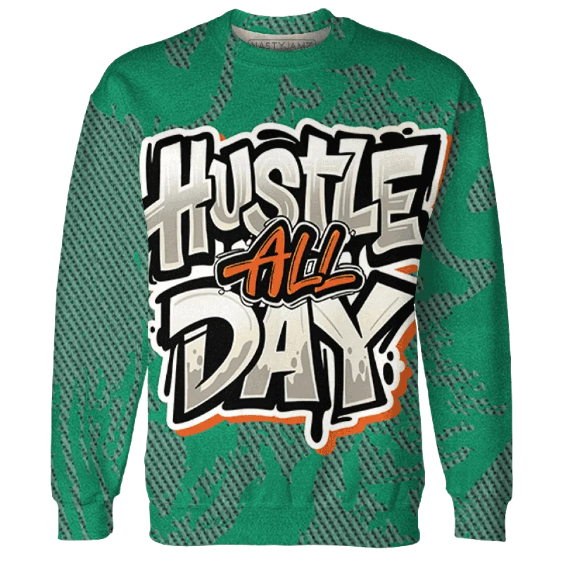 Fashion-Forward Gender-Neutral Outfit Ideas Shop Sale Items NastyJamz Nina CN Abney 3s Sweatshirt Match Hustle All Day All-Over Print