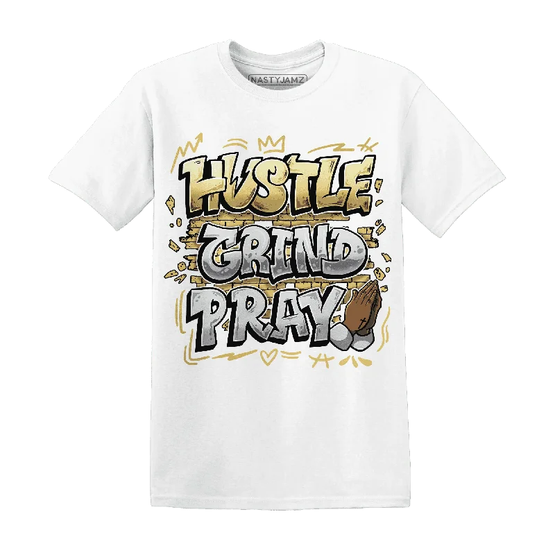 Modern Unisex Clothing For Any Occasion Fashion-Forward NastyJamz Paris Cement Olympics 6s T-Shirt Match  Hustle Grind Pray