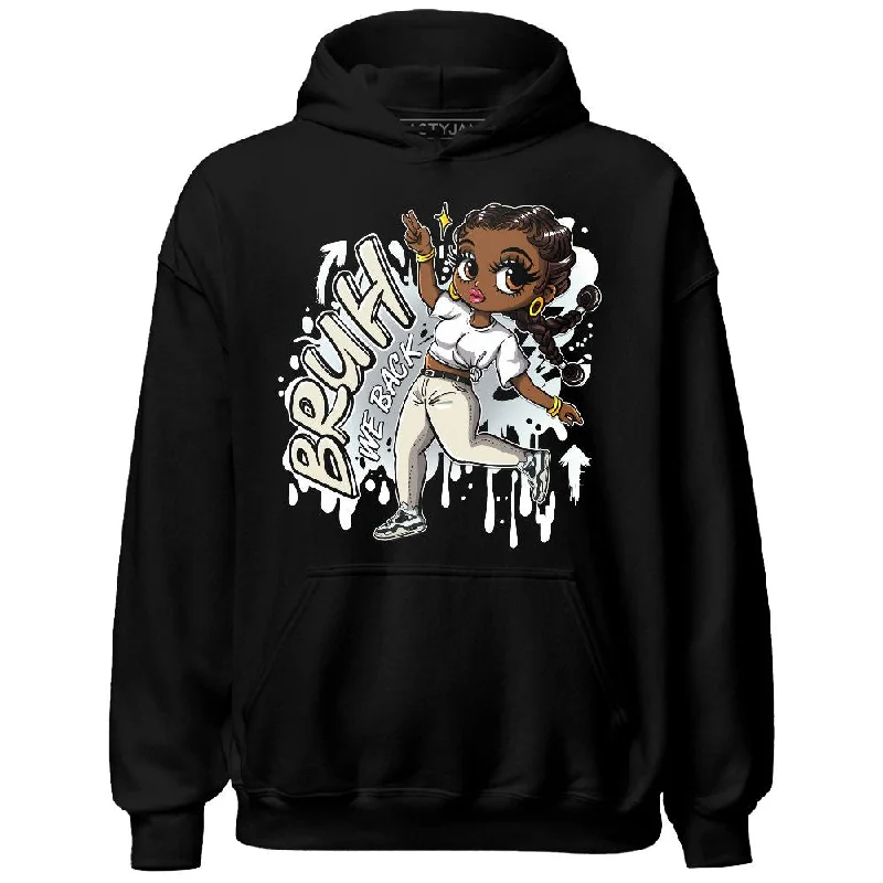 Elegant And Minimal Gender-Free Clothing Luxe Style Discounts Pure Platinum 4s NastyJamz Hoodie Match Bruh We Back Girl