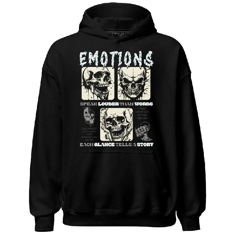 Trendy Unisex Fresh Fashion Discounts Pure Platinum 4s NastyJamz Hoodie Match Emotions Skull