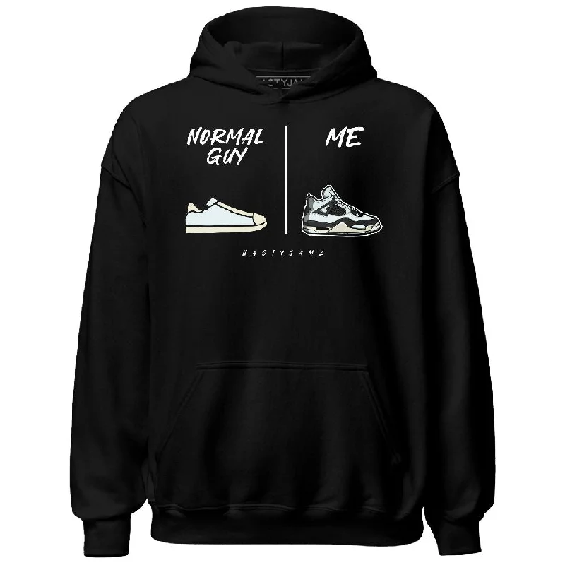 Modern Unisex Streetwear Outfits Edgy Fashion Deals Pure Platinum 4s NastyJamz Hoodie Match Normal Guy Shoe