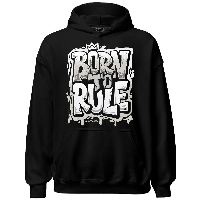 Sleek And Contemporary Gender-Free Outfits Effortless Style, Endless Impact Reverse Metallic 5s NastyJamz Hoodie Match Born To Rule