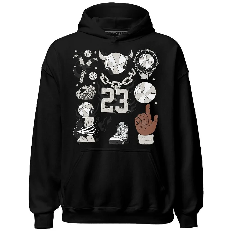 Gender-Neutral Trendy Clothing Styles Luxe Style Discounts Reverse Metallic 5s NastyJamz Hoodie Match Neclaces Number 23