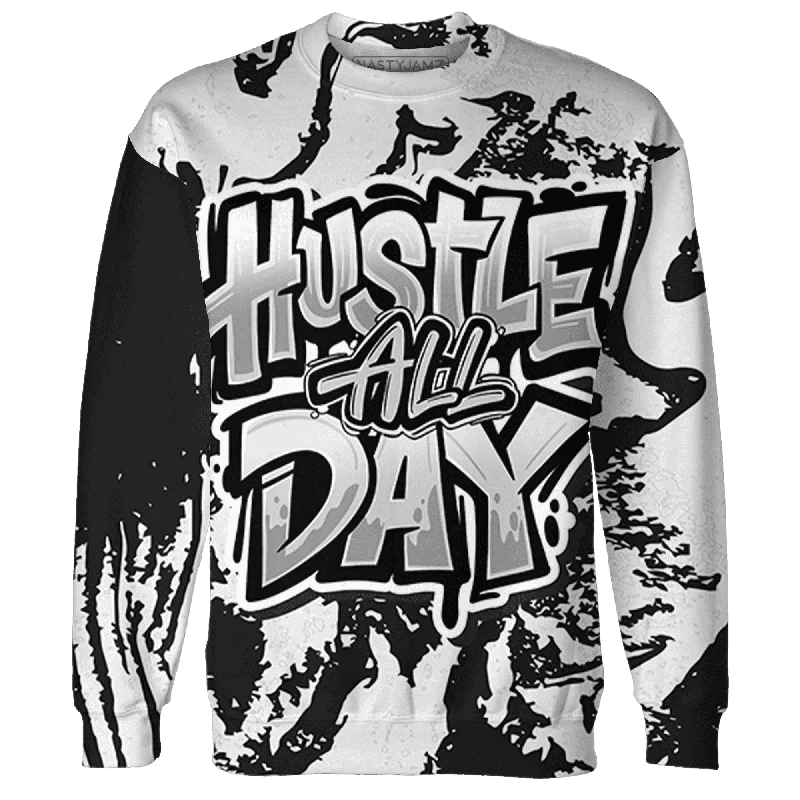 Effortless And Modern Unisex Dressing Street Chic Discounts NastyJamz White Thunder 4s Sweatshirt Match Hustle All Day All-Over Print