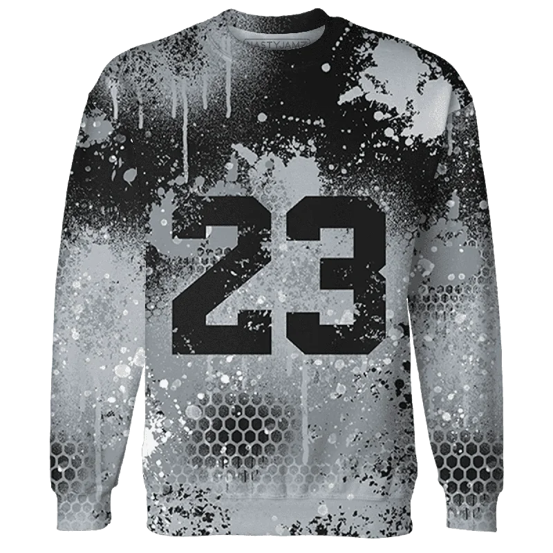 Classic And Timeless Gender-Neutral Fashion Daily Deals NastyJamz Wolf Grey 12s Sweatshirt Match 23 Painted Graffiti